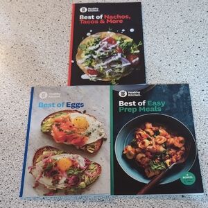 Weight Watchers Healthy Kitchen Lot of 3 Recipe Books Tacos,Meal Prep & Eggs
